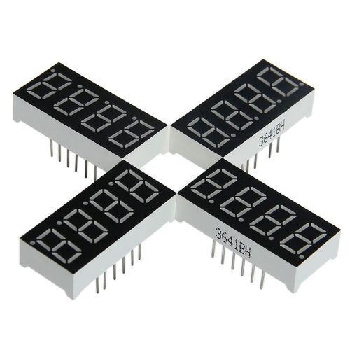 4pcs 7seg-4digit 4 digitals LED Display 0.36&#034; Common Anode for Arduino ARM MCU
