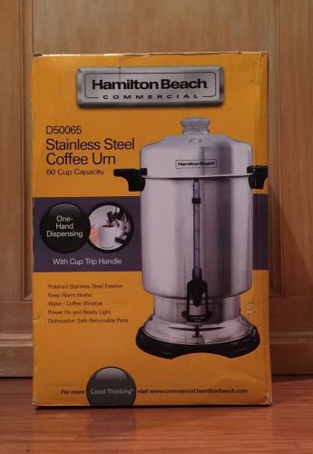 Hamilton Beach / Stainless Steel - 60 Cup / Commercial Coffee Urn / D50065
