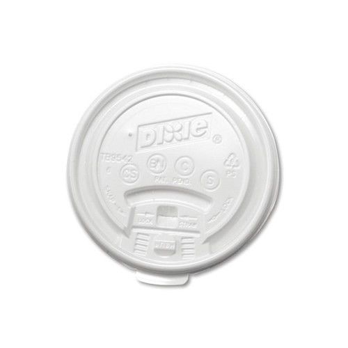 Dixie Plastic Lid for Hot Drink Cup in White