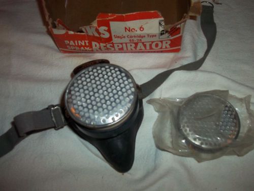 VINTAGE BINKS PAINT SPRAY RESPIRATOR WITH CUSHION FACE PIECE NO 6 40-28