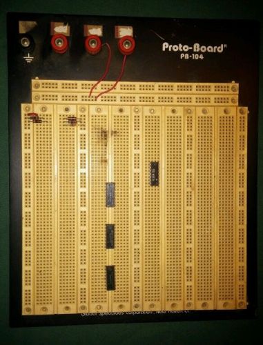 Vintage Global Specialties PROTO-Board PB-104 Externally Powered Breadboard Rare