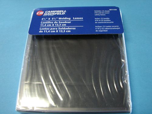 Set of 4 1/2 ”x5 1/4 ” welding lens lense glass filter shade 10 for sale