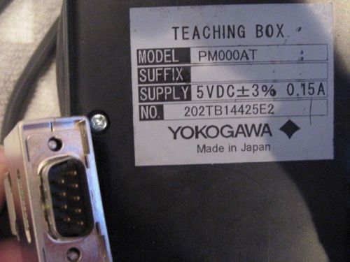 YOKOGAWA Teaching Box. PM000AT PMOOOAT. Industrial Robot interface control panel