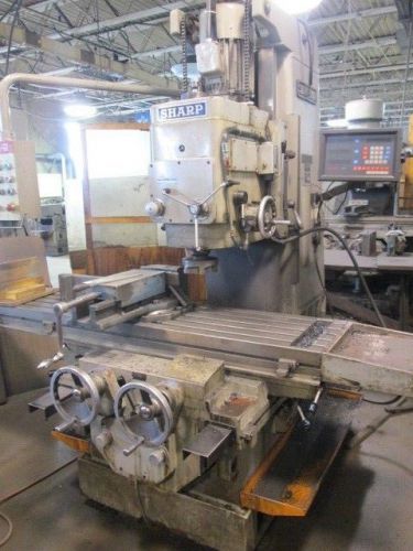 SHARP, KMA-2, VERTICAL MILL, READ-OUTS, RUNS GOOD, NEED SPACE