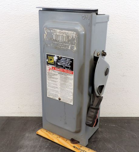 SQUARE D ELECTRIC HU361RB HEAVY DUTY SAFETY SWITCH DISCONNECT 30 AMP 600 VAC 01