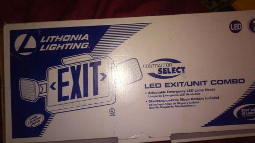 lithonia led exit  -  unit combo  contractor select ecr led m6