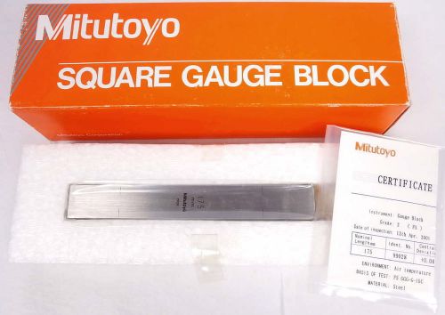 Mitutoyo square gauge block 614804-231 w/ original box 175mm for sale