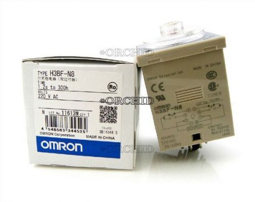 Omron Timer H3BF-N8 220VAC New In Box