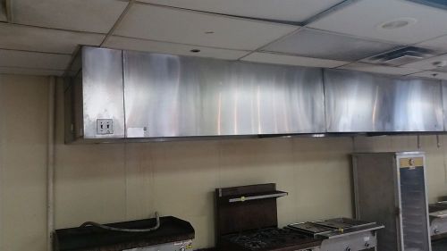 Captive aire restaurant range exhaust hood- 14&#039;, fans,ansul extinguishing system for sale