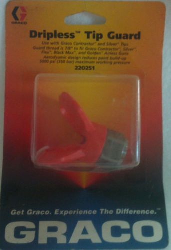 Graco dripless flat tip guard 220251 use with contractor and silver tips  7/8&#034; for sale