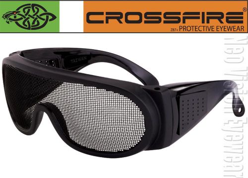 Crossfire Wire Mesh Anti Fog Steel Lens Fit Over Safety Glasses Z87.1