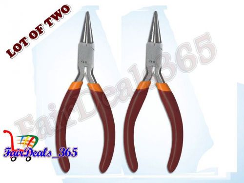LOT OF 2 PCS MINI ROUND NOSE PLIER 5&#034; 125MM PRECISION WIRE JEWELRY PLIERS REPAIR