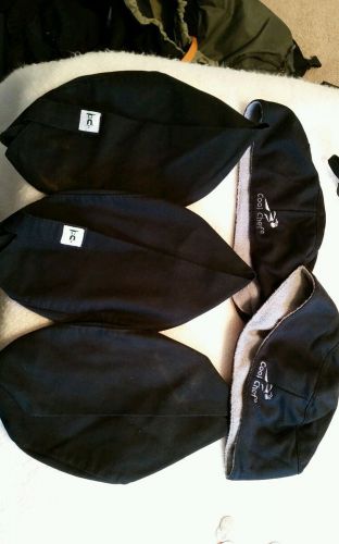 Uncommon Threads Chef Beanie - Black, White, Chalkstripe and Houndstooth