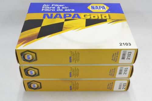 LOT 3 NEW NAPA 2103 GOLD PNEUMATIC ENGINE AIR FILTER B350208