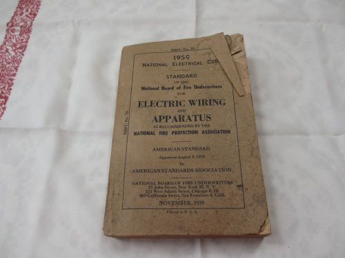 1959 National Electrical Code, Vintage
