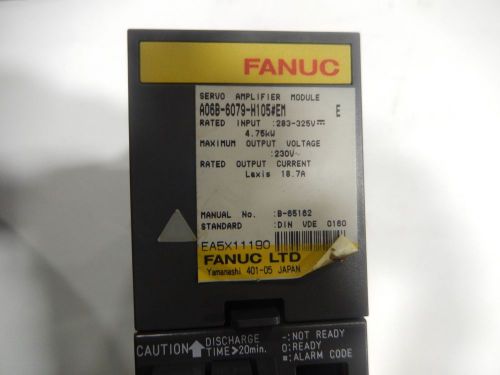 Fanuc Servo Amplifier A06B-6079-H105 A06B6079H105 Used