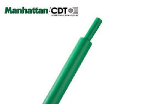 1meter - manhattan sts221 3/16&#034; 0.19&#034; (2:1) green mil heat shrink tubing for sale