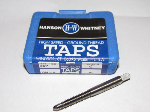 2 new hanson whitney 1/4-20 nc gh-5 h5 2fl plug spiral point taps 20206 usa for sale