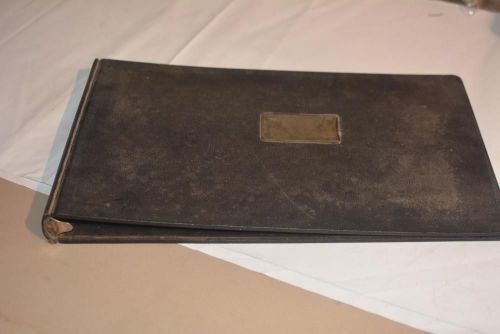 Machine Age Vintage Industrial Accounting BINDER Ledger Johnson Cover Co Houston