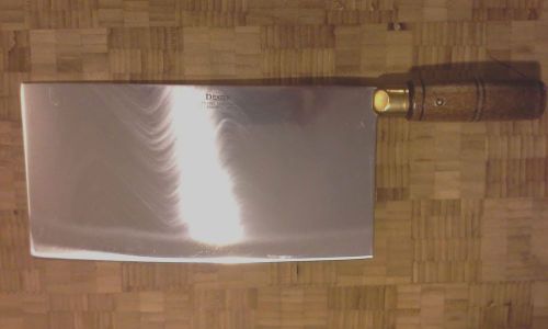 Extra large chinese chef knife/cleaver. dexter russell. wood handles. #s 6198 for sale