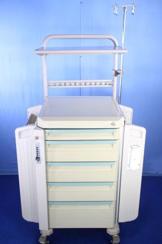 Metro starsys butterfly medical crash cart supply cart with keys and warranty for sale