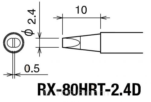 Goot RX-80HRT2.4D Soldering Iron Tip