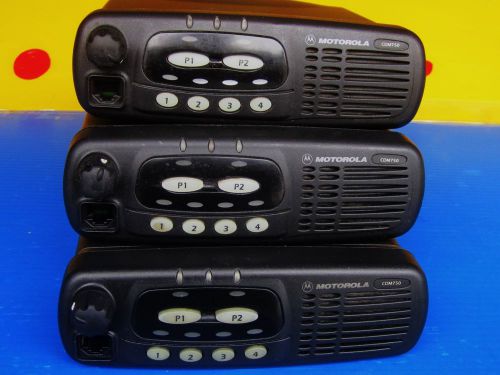 LOT OF 3 - Motorola CDM750 UHF (403-470 MHz)  25-40 Watt Mobile Radio 4 Channel