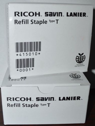 NIB Ricoh Savin Lanier Refill Staple TypeT 505R-SA (4) Cartridges 2 Full Box Lot