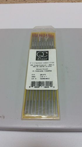 QC Brand 2% Thoriated Tungsten Electrodes 1/8&#034;