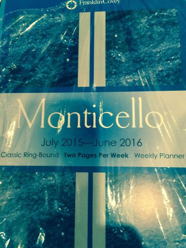 Franklin Covey Monticello Classic Refill Two-Page per Week July 2015 - June 2016