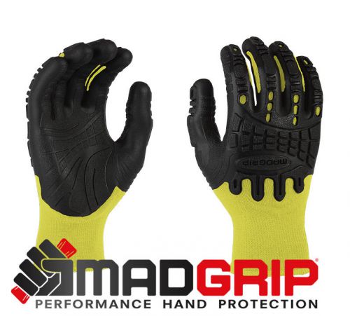 Madgrip thunderdome performance gloves - 0mg10f5 - color yel/blk  size l for sale
