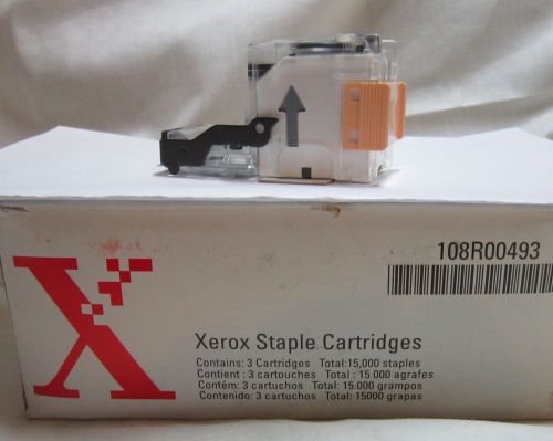 Xerox staple cartridge - three cartridges 108r00493 15000 staples new for sale