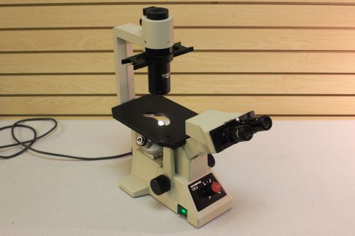 Olympus CK2 Inverted Phase Contrast Microscope w/ 3 Objectives
