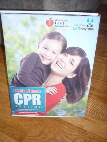 NEW Family &amp; Friends CPR Anytime training Mannequin &amp; DVD Kit~Spanish &amp; English