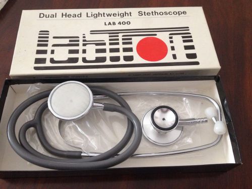 LabTron Dual Head Lightwieght Stethoscope (Gray)