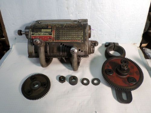 South bend heat 10 lathe gear box w/ extra gears       loc: f 1 for sale
