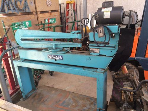 Sheet Metal Cicle Cutter,Niagara Model P 13RC, Cap. 16 Gage,with Stand.
