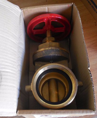 New in box giacomini a53g / a53gy001 single hydrant gate valve 2.5&#034; nst x 2.5&#034; for sale