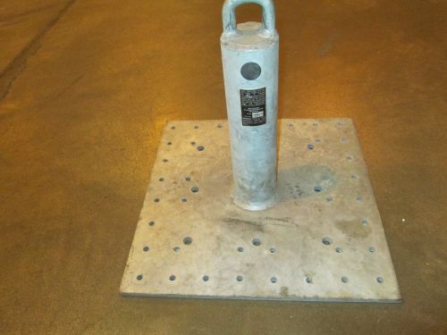Guardian Model 12 Fall Protection Rooftop Anchor 12&#034; Tall Post 16&#034; x 16&#034; Base