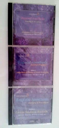 Regional Anesthesia 3CD Software Set Anatomy Procedures Medical Doctor Education