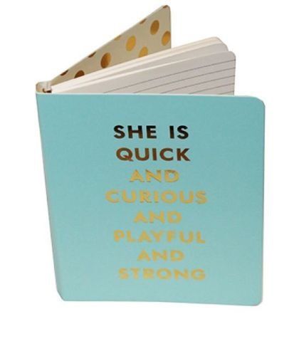 KATE SPADE NEW YORK TIFFANY BLUE &#039;QUICK &amp; CURIOUS&#039; CONCEALED SPIRAL NOTEBOOK NEW