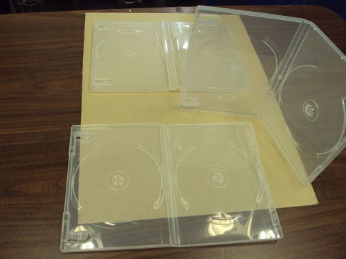 3 DOUBLE CLEAR GLOSSY 15MM THICKNESS  DVD Cases - NEW VPDV2SC