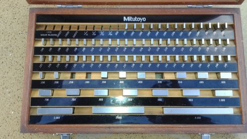 Mitutoyo gauge block set for sale