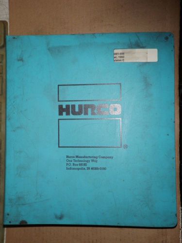 HURCO ULTIMAX 3 PROGRAMMING_704-0001-598_7040001598 REVISION C