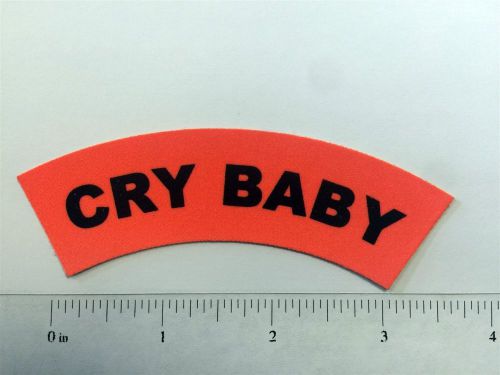 CRY BABY Reflective Firefighter Helmet Sticker Decal High Quality 3M Paper