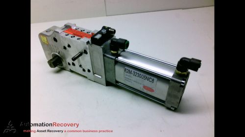 DESTACO 82M-323005NC8, PNEUMATIC POWER CLAMP W/ (2) 90 DEGREE FITTINGS, NEW*