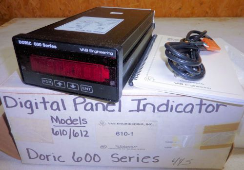 New Doric 600 Series Digital Panel Indicator #610-1 Thermocouple VAS Engineering