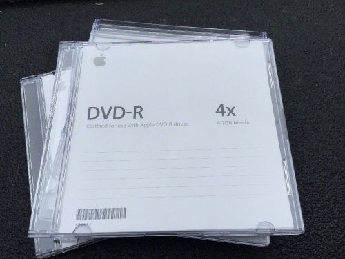 Apple Media 4X DVD-R - 15 Pack With Hard Case GENUINE Certified New Old Stock