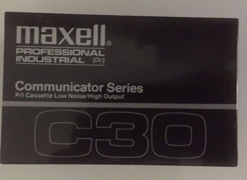 Maxell Communicator Series, C30 Cassette Tapes, Lot of 4