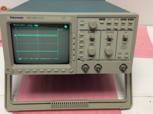 Tektronix tds350 two channel oscilloscope 200mhz gpib ieee rs232 centronics vga for sale